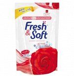 LION "Essence Fresh & Soft" Кондиционер для белья 600мл "Red Rose"