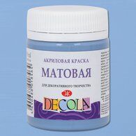 Акриловая краска матовая Пыльная синяя 50мл Декола