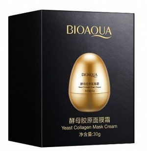 Питательный осветляющий крем для лица Bioaqua Yeast Collagen Mask Cream, 30 гр