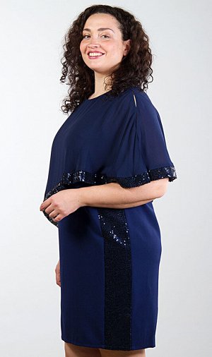 Платье женское с пайетками 253064 , размер 48,50,54