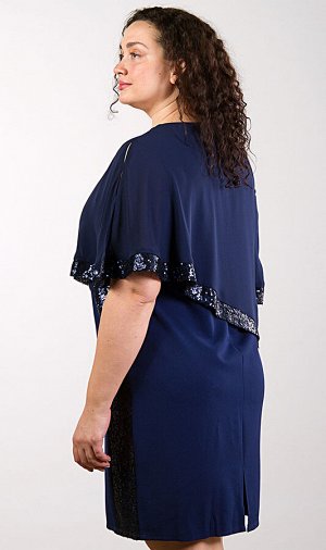 Платье женское с пайетками 253064 , размер 48,50,54