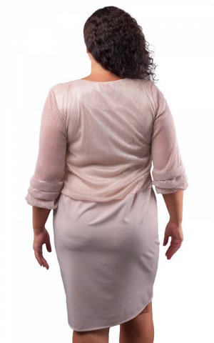 Платье женское комбинированное 250953, размер 52, 54, 56, 58