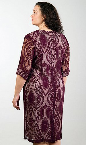 Платье женское гипюровое 253063, размер 50,52,54,56,58,60