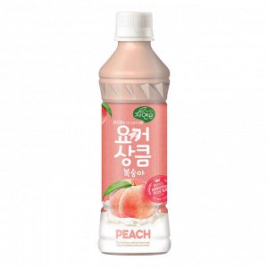 Напиток йогуртовый персик "Nature's" с добавлением сахара, Woongjin, пл/б, 340мл