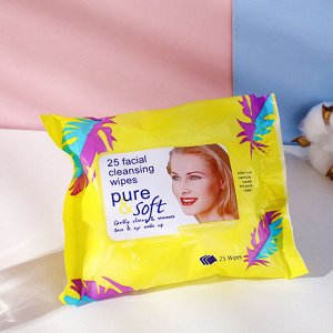 Влажные салфетки Pure & Soft / 1 уп. 25 шт.