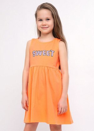 Платье св.оранжевый