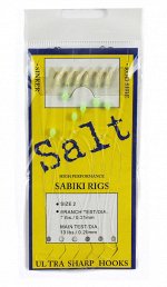 Самодур Sabiki Salt №(1,5м, 0,21мм, 0,29мм, 3см, 20см, 6 крючков)