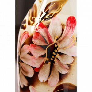 Ваза керамическая "Илона", напольная, цветы, 63 см, авторская работа