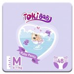 Подгузники-трусики детские TokiBABY размер M, 48шт