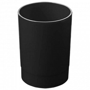 Подставка-органайзер СТАММ (стакан для ручек), 65*65*85 мм, черный, ОФ777