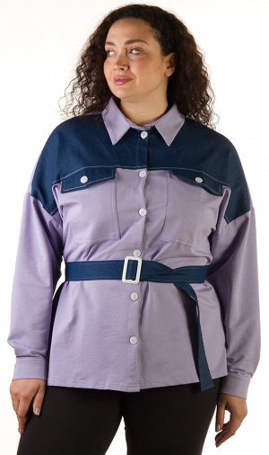 Рубашка женская трикотажная 253209, размер 50,52,54,56