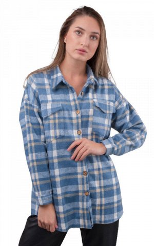 Рубашка женская утепленная 252595, размер 46-50