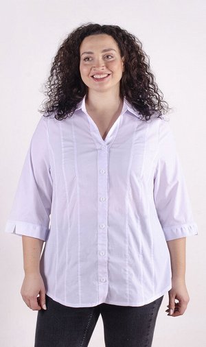 Рубашка женская офисная 248311 размер 60, 62, 64, 66