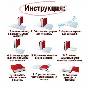 Пленка самоклеящаяся для учебников и книг глянцевая, рулон 45х100 см, ПИФАГОР, 227204