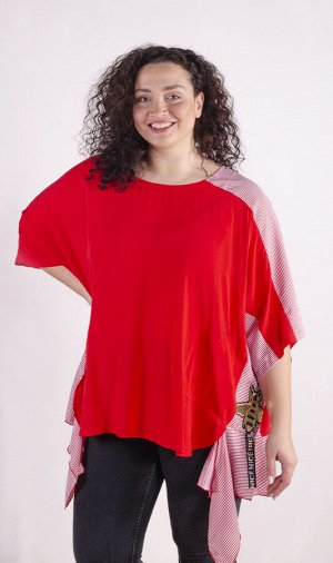 Женская блузка с пайетками 248306 размер 62, 64, 66