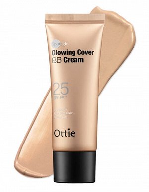 Увлажняющий и лекгий бб крем с защитой SPF25 PA+Spotlight Glowing Cover BB Cream SPF25 PA++