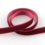Бархатная лента 10мм бордовая