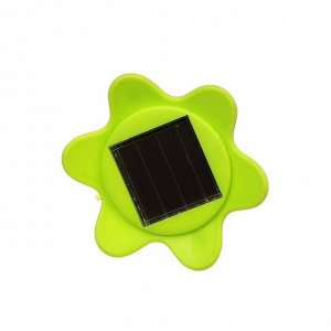 Садовый светильник на солнечной батарее «Цветок зелёный», 6 ? 29 ? 6 см, 1 LED, свечение белое
