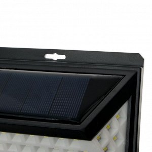 Садовый светильник на солнечной батарее с датчиком движения, накладной, 30 ? 10.5 ? 5.5 см, 118 LED, свечение белое