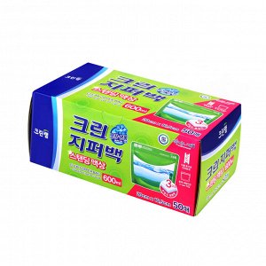 Clean wrap Плотные полиэтиленовые пакеты на молнии для хранения и замораживания жидкости (размер 20 х 16,5 см, 600 мл) 50 шт. / 15