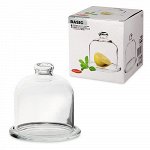 Емкость для лимона, с крышкой, стекло, BASIC, 11 х 10 см
