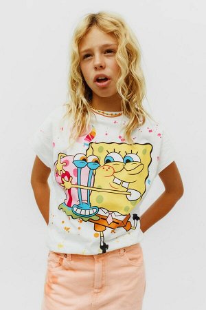 ZARA SPONGEBOB SQUAREPANTS © NICKELODEON ФУТБОЛКА