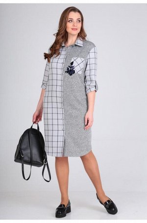 Платье Anastasia Mak 688 серый