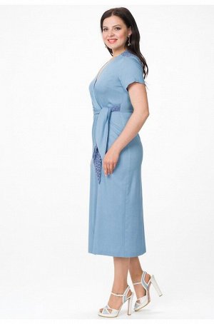Платье Amelia Lux 3370 голубой