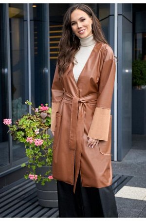 Пальто Anastasia Mak 929 коричневый