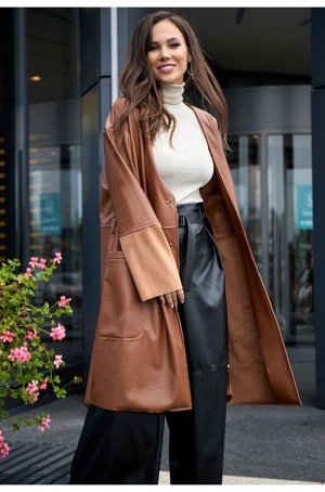 Пальто Anastasia Mak 929 коричневый