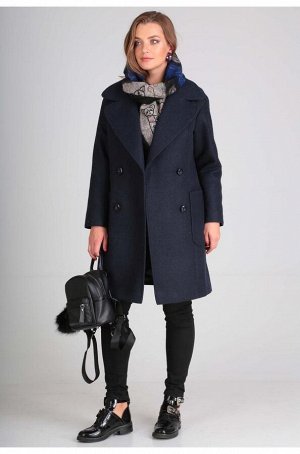 Пальто Anastasia Mak 651 синий