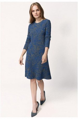 Платье Bazalini 4021 серо-синий