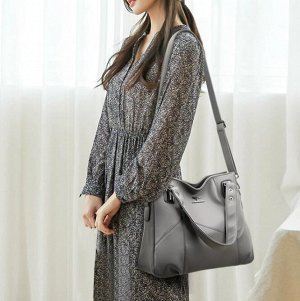 COSMOСOLLECTION_BAGS Сумка из натуральной воловьей кожи серая