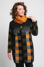 Кардиган К 675/горчичный микс