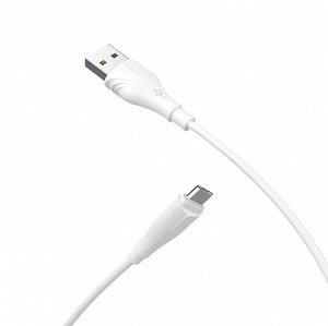 Кабель USB - micro USB Borofone BX18  200см 2,4A (white)