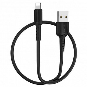 Кабель USB - Apple lightning Borofone BX16 Easy  100см 2A (black)