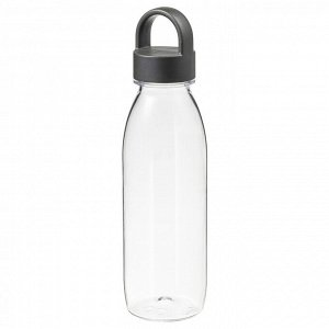 ИКЕА/365+ Бутылка для воды, темно-серый, 0.5 л