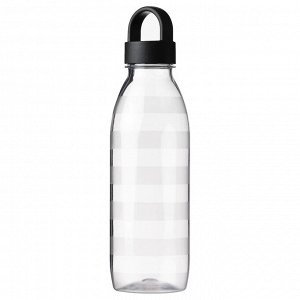 ИКЕА/365+ Бутылка для воды,в полоску/темно-серый, 0,7л