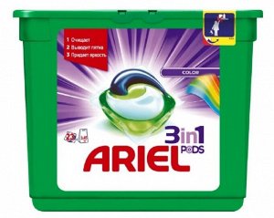 Гель для стирки Ariel в растворимых капсулах Liquid Capsules Color 23 шт. по 27 гр