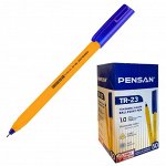 Ручка шариковая Pensan &quot;ТR-23&quot;, узел 1.0 мм, чернила синие, трехгранный корпус, жёлтая