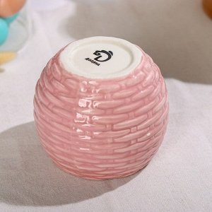 Сахарница Доляна «Зайка», 650 мл, цвет розовый