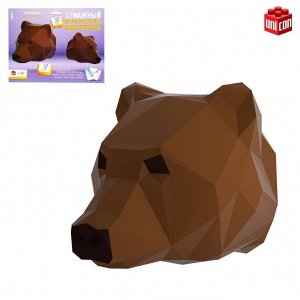 Полигональный конструктор «Медведь», 10 листов
