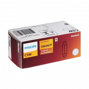 Лампа автомобильная Philips, C5W, 24 В, 5 Вт, 13844CP