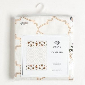 Скатерть Этель ""Robin"" 144х110см, 100% хлопок, саржа 190г/м2