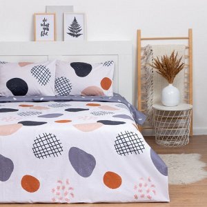 Постельное бельё LoveLife Евро «Бежевый модерн» 200х217 см, 225х240 см, 50х70см-2шт,100%хлопок,сатин,125г/м*