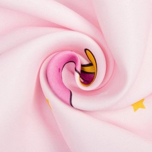 Портьера Крошка Я «Млечный путь» без держателя цвет розовый, 170?260 см, блэкаут, 100% п/э