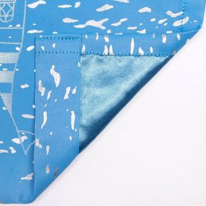 Портьера Этель «Ночной город» без держателя, цвет голубой, 110x260 см, блэкаут, 100% полиэстер