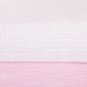 Портьера Крошка Я «Океан» без держателя цвет розовый, 110?260 см, блэкаут, 100% п/э