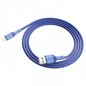 Кабель HOCO X65  USB- Lightning 1метр, синий, 2.4 A