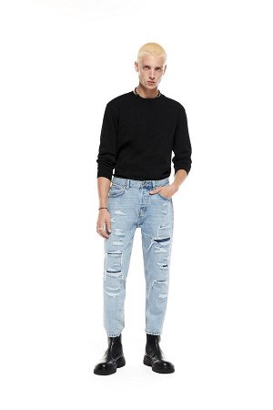 Ripped slim fit джинсы